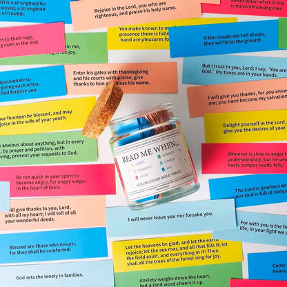 Handmade Bible Verses Jar (Comes with a Premium Christian Gift Box)